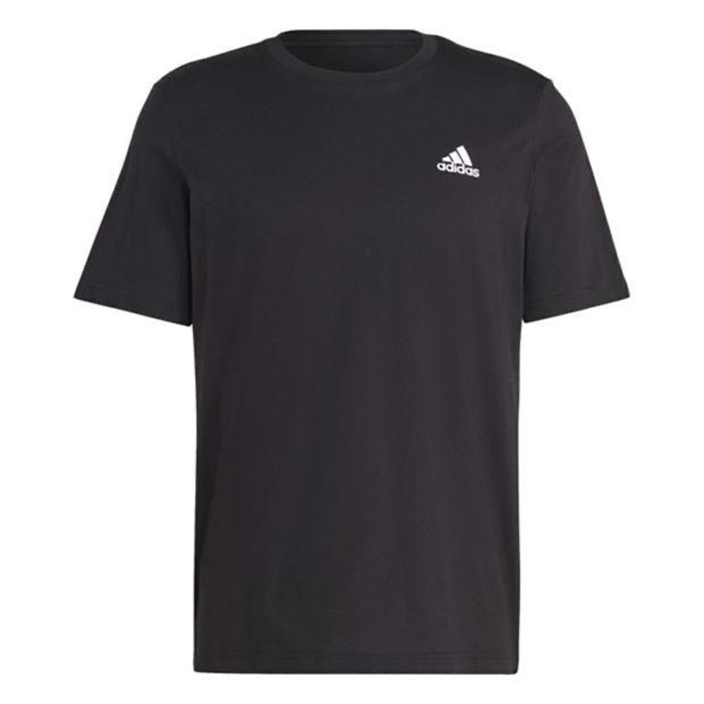 Adidas Men's Crew Neck Spell Out Logo Short Sleeve Golf T-Shirt Black Size XL